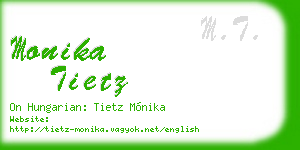 monika tietz business card